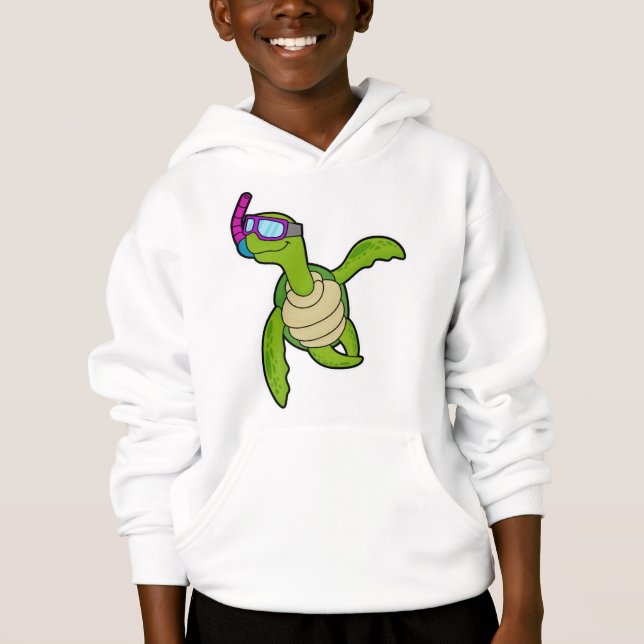 Camiseta Tartaruga Nadando com Snorkel (Frente)