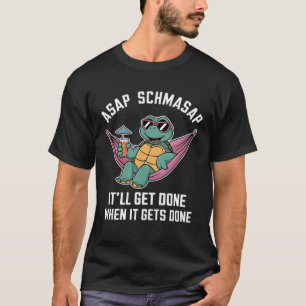 Camiseta Tartaruga Procrastinadora Engraçada O Mais Rápido 