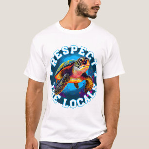 Camiseta Tartaruga - respeite os locais