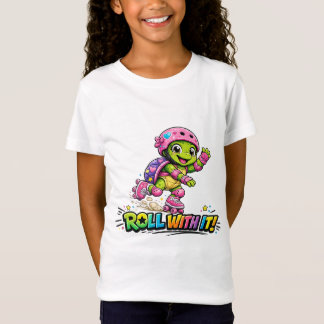Camiseta Tartaruga Roler Com Ele crianças