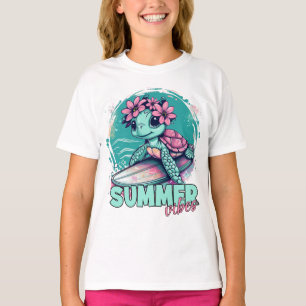 Camiseta Tartaruga surfando