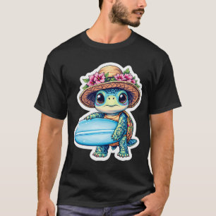 Camiseta tartaruga surfista