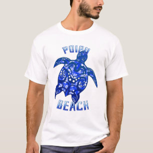 Camiseta Tartaruga Tribal de Vacinação de Poipu Beach Hawai