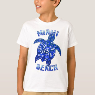 Camiseta Tartaruga Tribal de Vacinação na Flórida de Miami