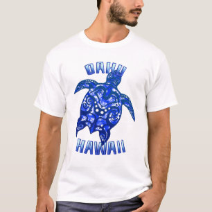 Camiseta Tartaruga Tribal de Vacinação Oahu Hawaii