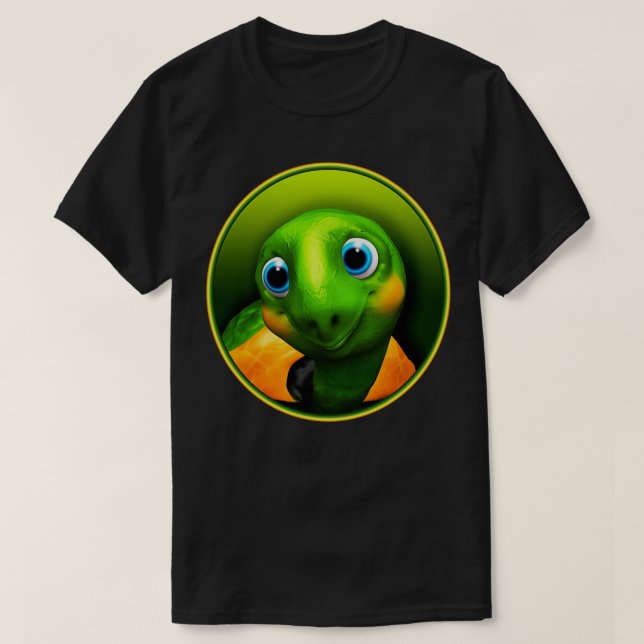Camiseta Tartaruga Verde 3D (Frente do Design)