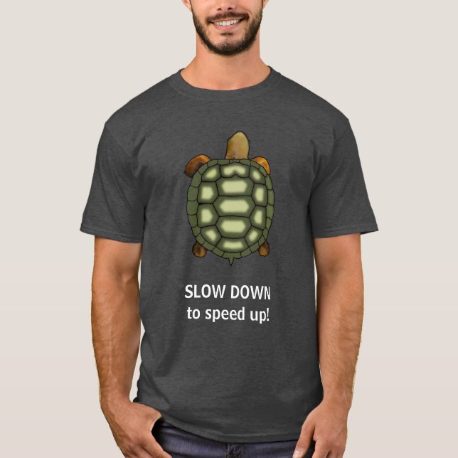 Camiseta Tartaruga Verde com Texto Editável de Dim (Frente)