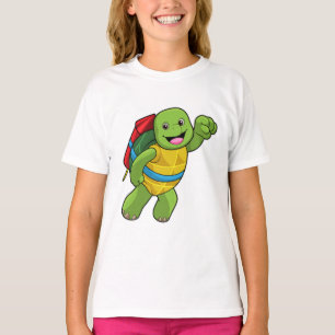Camiseta Tartaruga voando com foguete