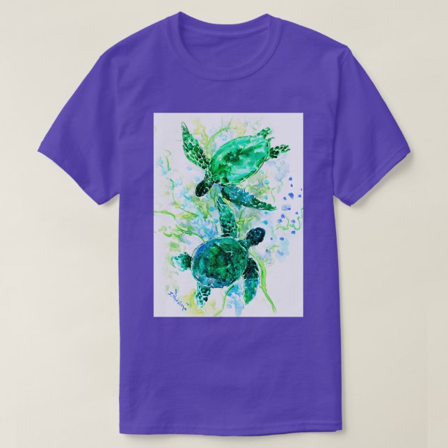 Camiseta Tartarugas do mar (Frente do Design)