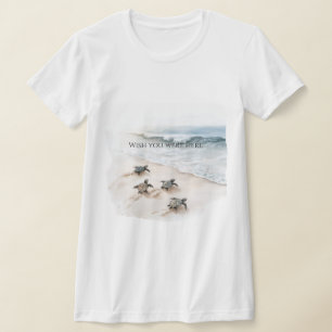 Camiseta Tartarugas Marinhas Costa Praia Oceano