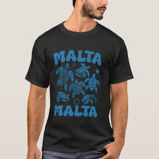 Camiseta Tartarugas Marinhas de Malta Mar Mediterrâneo Ilha