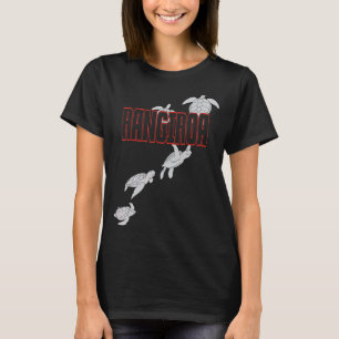 Camiseta Tartarugas Marinhas de Rangiroa Mergulho com Tarta