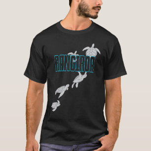 Camiseta Tartarugas Marinhas de Rangiroa Mergulho com Tarta