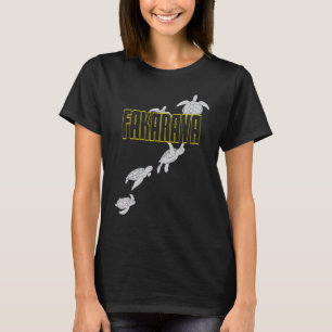 Camiseta Tartarugas Marinhas Incríveis em Fakarava Mergulho