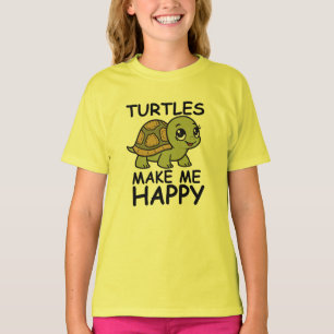 Camiseta Tartarugas Me Fazem Feliz
