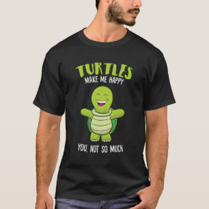 Camiseta Tartarugas Me Fazem Feliz Amar Tartarugas