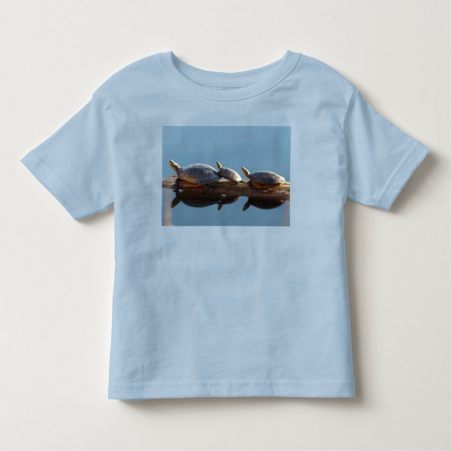 Camiseta Tartarugas-pintor - Camisa-T-Toddler (Frente)