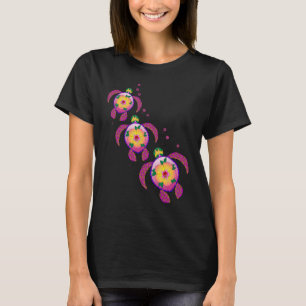 Camiseta Tartarugas tropicais havaianas honuenses