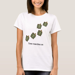 Camiseta Tartarugas Verdes com Texto Marchas do Tempo Editá