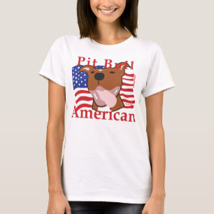 Camiseta Tarte americana Pit Bull de mulheres