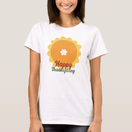 Camiseta tarte de ação de graças feliz