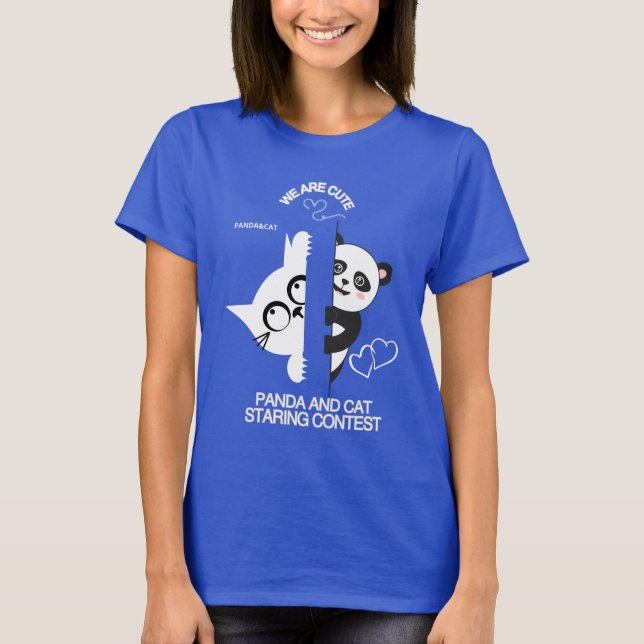 Camiseta Tarte Divertida PANDA CAT (Frente)
