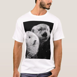 Camiseta Tartes do Mar: Par Branco Negro.