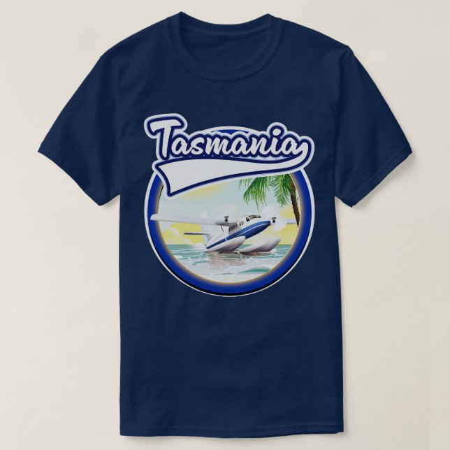 Camiseta Tasmânia viagem (Frente do Design)