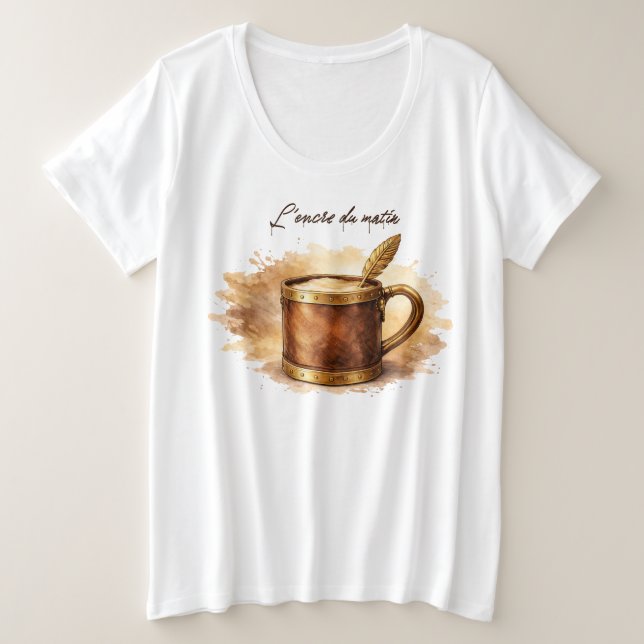 Camiseta Tasse l'encre du matin (Frente do Design)