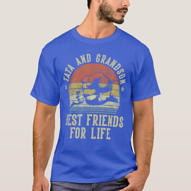 Camiseta Tata e Neto Melhores Amigos para a Vida Funnyata f (Frente)