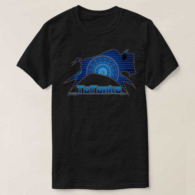 Camiseta Tatanka Blue Native Buffalo (Frente do Design)