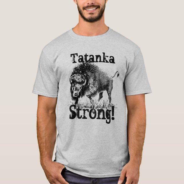 Camiseta "Tatanka forte" com bisonte americano (Frente)