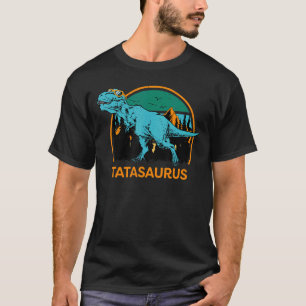 Camiseta Tatasaurus Dinsoaur Vintage Retro Tata Saurus Fath