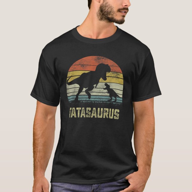 Camiseta Tatasaurus T Rex Dinosaur Tata Saurus Matriz Famil (Frente)