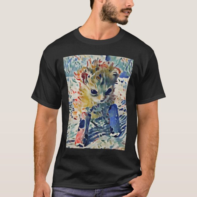 Camiseta Tater Tot Cat pintura Matisse inspirada (Frente)