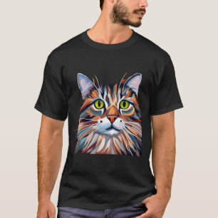 Camiseta Tater Tot Multicolor Cat - Pintado