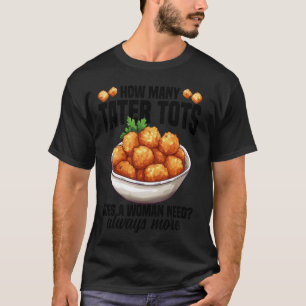 Camiseta Tater Tots Costume Snack Tater Toque Ventilador Fr