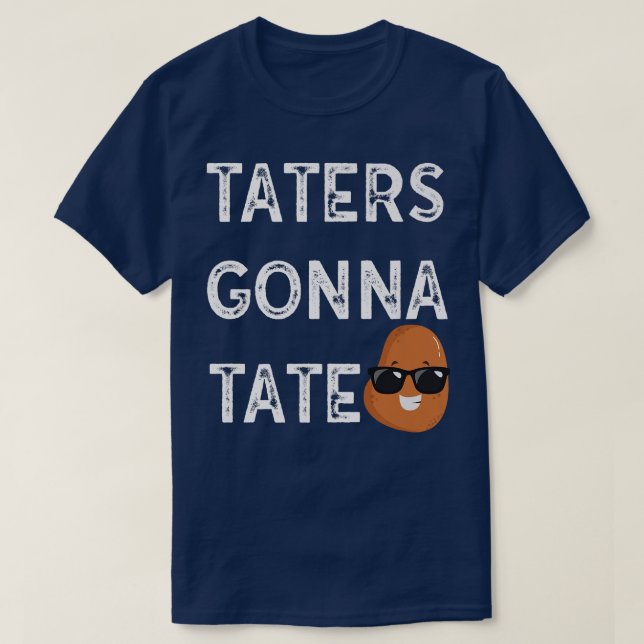 Camiseta Taternadores Vão Testar Batata Tater Em Foodie Com (Frente do Design)