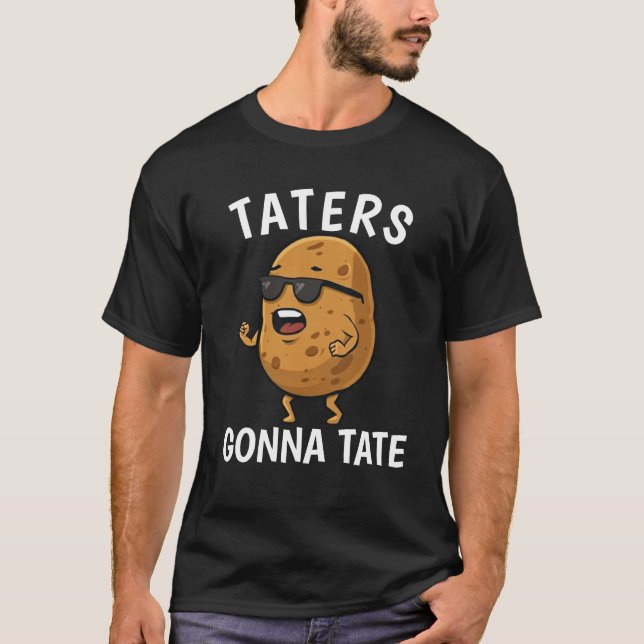 Camiseta Taternizadores vão tatir uma citação de batata eng (Frente)