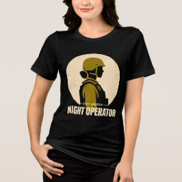 Camiseta Tática Feminina Vintage Night Operator
