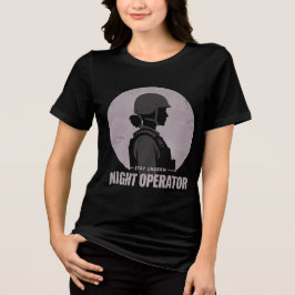 Camiseta Tática Feminina Vintage Night Operator