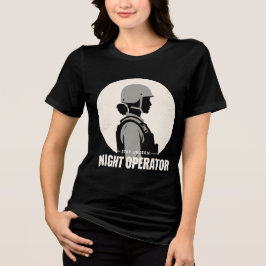Camiseta Tática Feminina Vintage Night Operator