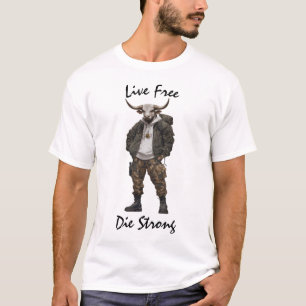Camiseta Tática Live Free Warrior