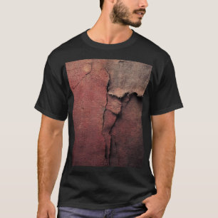 Camiseta Tattered Canvas Abstract in Rust and Earth