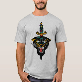 Camiseta Tattoo dague couteau poignard panthere noire old s