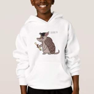 Camiseta Tatu bonito com desenho de boné de formatura