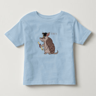 Camiseta Tatu bonito com desenho de boné de formatura