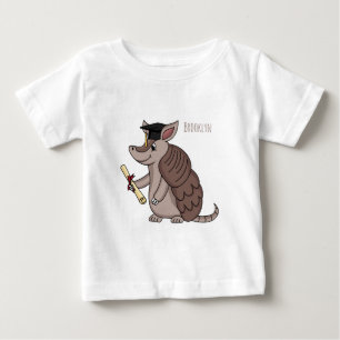 Camiseta Tatu bonito com desenho de boné de formatura