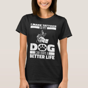 Camiseta Tatuador Cães Tatuagens Tatuador - Artista de Tatu