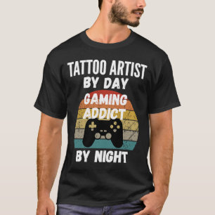 Camiseta Tatuador Por Viciado Em Jogos De Tatuagem À Noite